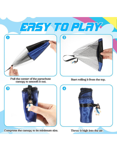 12 Juguetes Paracaídas Jesús Te Ama Multicolor 66x40 cm