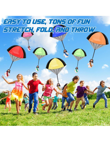 12 Juguetes Paracaídas Jesús Te Ama Multicolor 66x40 cm