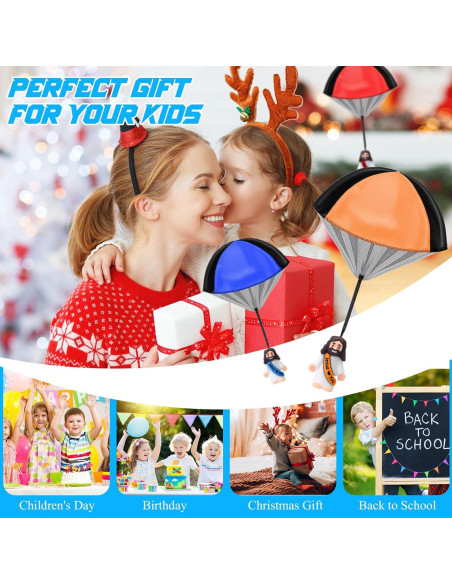 12 Juguetes Paracaídas Jesús Te Ama Multicolor 66x40 cm