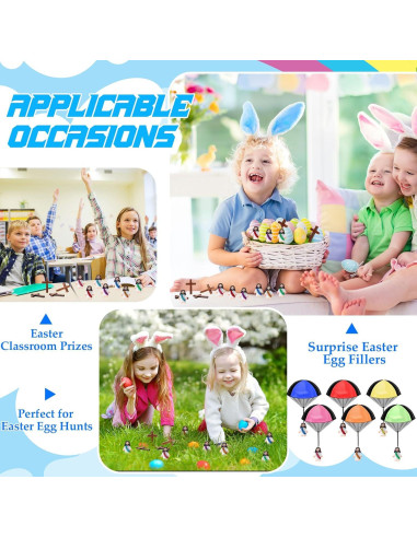 12 Juguetes Paracaídas Jesús Te Ama Multicolor 66x40 cm