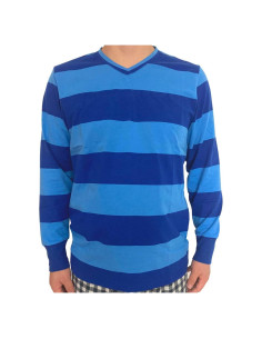 Camiseta de Disfraz de Halloween para Hombre Azul 3X-L