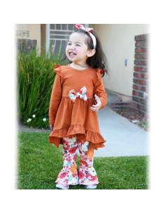 Conjunto de Campana HINTINA para Niña 2-3T Floral Otoño Invierno 2