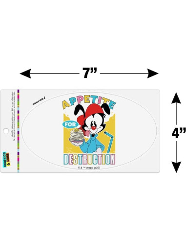 Imán Ovalado Animaniacs Graphics & More 17.8x10.2cm Vinilo