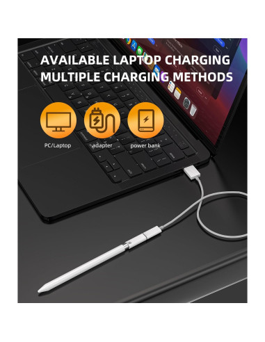 Adaptador USB C a Lightning 2-Pack para Apple Pencil 1ra Gen