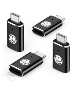 Adaptador Lightning a USB C MoKo 4 Pack Negro 35W