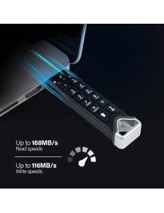 iStorage datAshur PRO2 32 GB | Unidad Flash Segura IP68 2