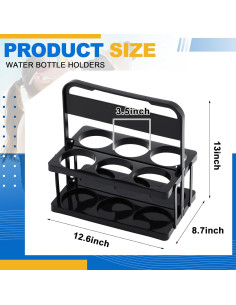 Soporte Plegable para Botellas de Agua Suclain 6 Compartimentos 2