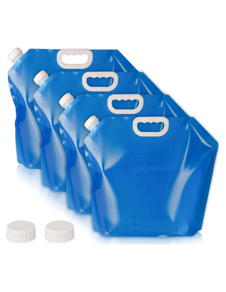 Contenedor de Agua Plegable Hakkin 4 Piezas 5L Libre BPA