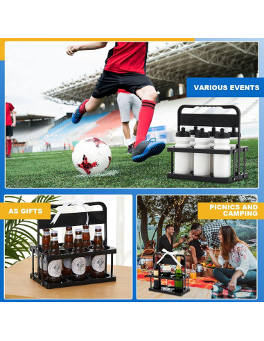 Soporte Plegable para Botellas de Agua Suclain 6 Compartimentos