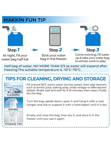 Contenedor de Agua Plegable Hakkin 4 Piezas 5L Libre BPA