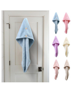 Toalla de Microfibra para Cabello Simplmasygenix 65x25cm Secado Rápido 2