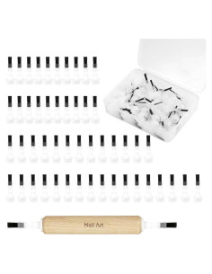 Kit de 50 Cepillos de Uñas Qianhsan con Mango de Madera