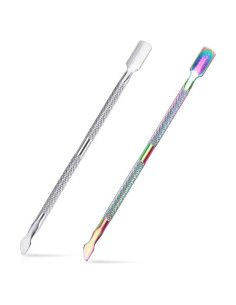 Cortador y Empujador de Cutículas FULINJOY Acero Inoxidable 2PCS