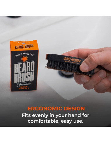 Cepillo de Cerda de Jabalí Wild Willies para Cabello y Barba