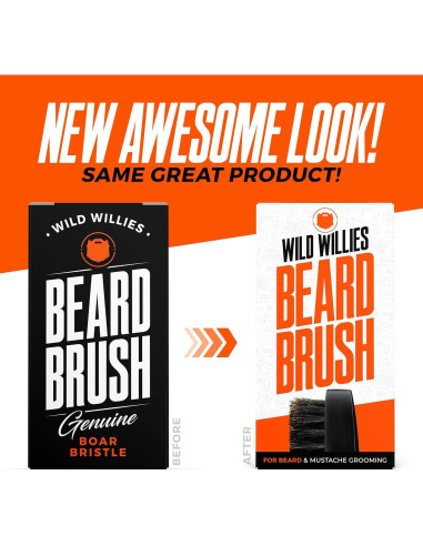 Cepillo de Cerda de Jabalí Wild Willies para Cabello y Barba