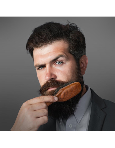 Cepillo de Jabalí RAVEGO para Cabello y Barba - 19.5 cm