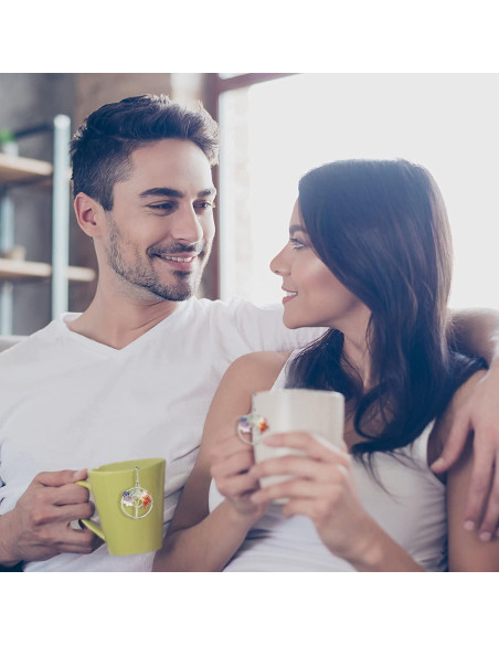 Infusor de Té NSTaygate con Colgante de Cuarzo 7 Chakras