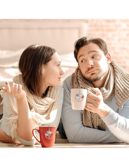 Infusor de Té NSTaygate con Colgante de Cuarzo 7 Chakras