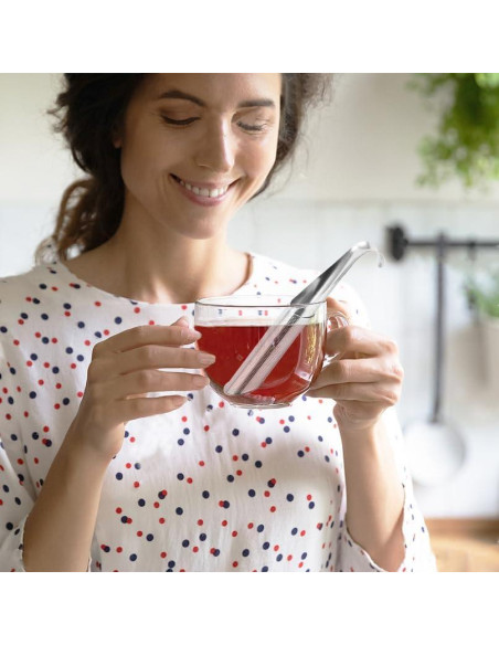 Infusor de Té de Acero Inoxidable Genérico 14.3 cm - 2 Piezas