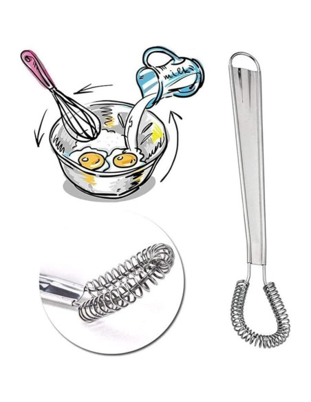 Batidor Manual de Acero Inoxidable WaigN Mini 2.54cm