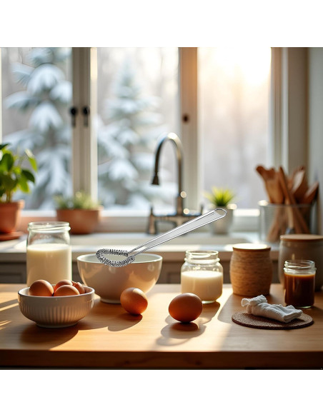 Batidor Manual de Acero Inoxidable WaigN Mini 2.54cm