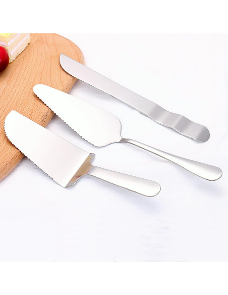 Juego de Cuchillo y Servidor de Pastel Enbar - Acero Inoxidable