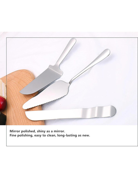 Juego de Cuchillo y Servidor de Pastel Enbar - Acero Inoxidable