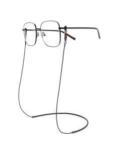 Correa de Gafas de Cuero y Nylon EC020101 - Ajustable Negro