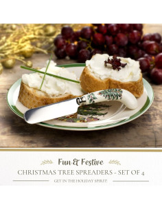 Juego de 4 Espátulas de Queso Spode - 12.1 cm Acero Inoxidable 2