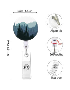 Porta Credencial Retráctil Knocyesnt Árbol de la Vida 60 cm 2