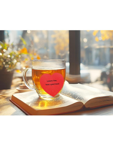 Notas Adhesivas Corazón Mini Skater Rojo 7x7cm 46 Hojas