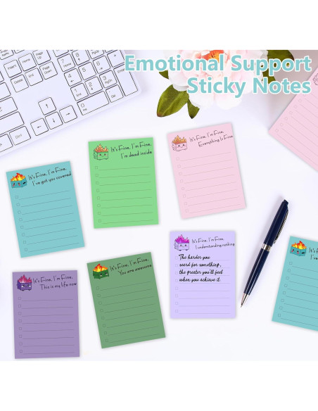 Notas Adhesivas Divertidas AsDream Fuego en Basurero 12 Piezas