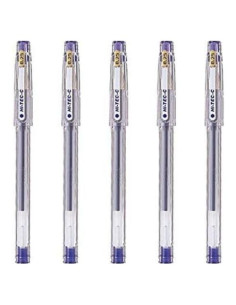 Bolígrafo gel Pilot Hi-Tec-C 025, punta 0.25mm, azul, 5 unidades