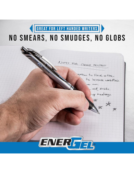 Bolígrafo de Gel Retráctil Pentel EnerGel RTX 0.7mm Multicolor