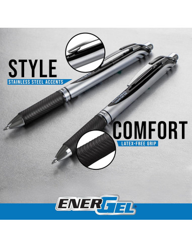 Bolígrafo de Gel Retráctil Pentel EnerGel RTX 0.7mm Multicolor