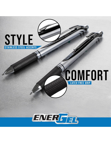 Bolígrafo de Gel Retráctil Pentel EnerGel RTX 0.7mm Multicolor