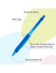Juego de Lápices Mecánicos M&G 0.5mm, 10 Piezas, Color Negro 2