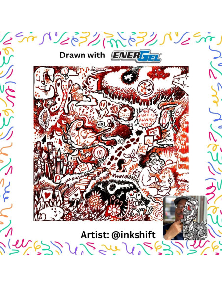 Bolígrafo de Gel Retráctil Pentel EnerGel RTX 0.7mm Multicolor