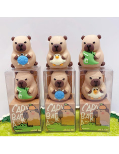 3 Sacapuntas Manuales Kawaii MOZXIRZ Capibara PVC 67.6g 2