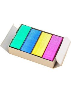 Grapas Mini de Colores Zenarao 800 Unidades 24mm x 6mm 2