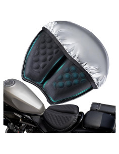 Cojín de Gel Plegable DOUANDA para Asiento de Motocicleta 3D