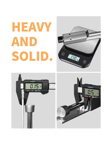 Tope de puerta Amlanpin pesado plateado 0.54 kg para exterior