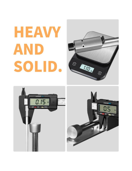 Tope de puerta Amlanpin pesado plateado 0.54 kg para exterior