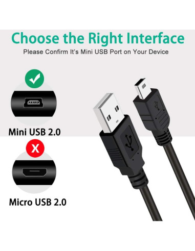 Cable de Carga PS3 SCOVEE 3m Mini USB para Controlador