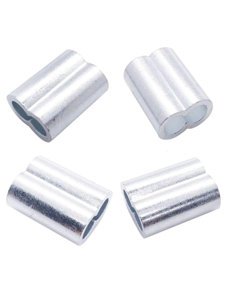 30 Manguitos de Aluminio para Crimpado de Cable 6 mm Luckkyme