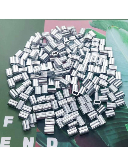 30 Manguitos de Aluminio para Crimpado de Cable 6 mm Luckkyme