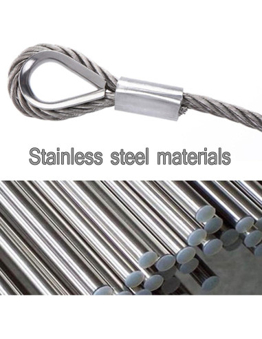 30 Manguitos de Aluminio para Crimpado de Cable 6 mm Luckkyme