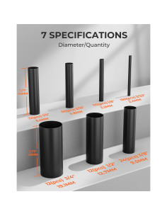 Kit de Tubos Termocontraíbles Eventronic 400 Piezas 3:1 Negro 2