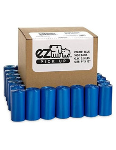 Bolsas de Desechos para Mascotas EZ - 1000 Bolsas a Prueba de Fugas