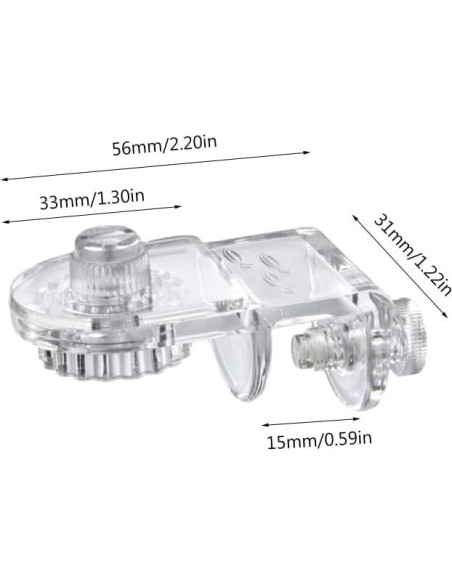 Abrazaderas de Malla Acrílico MiguCo 2 Pcs para Acuario